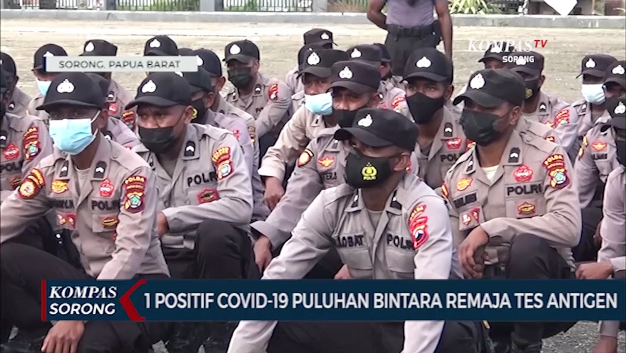 Pastikan Bintara Remaja Dalam Kondisi Sehat Biddokes Polres Sorong Tes Antigen Bagi Puluhan Bintara