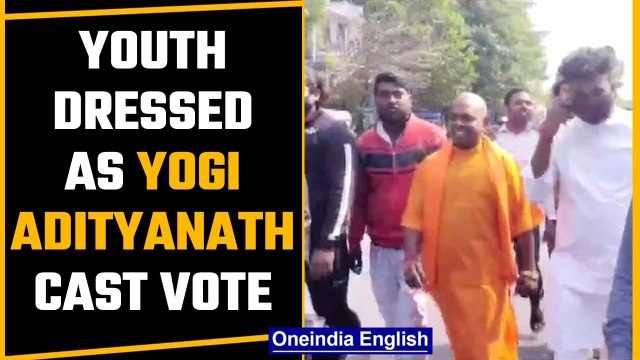 UP Elections 2022: Man dressed as Yogi Adityanath casts vote in Noida |Oneindia News