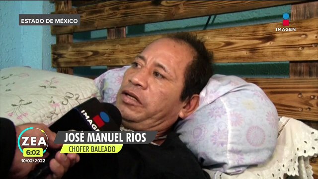 Chofer de combi baleado en Tlalnepantla asegura que detenido no es quien le disparó