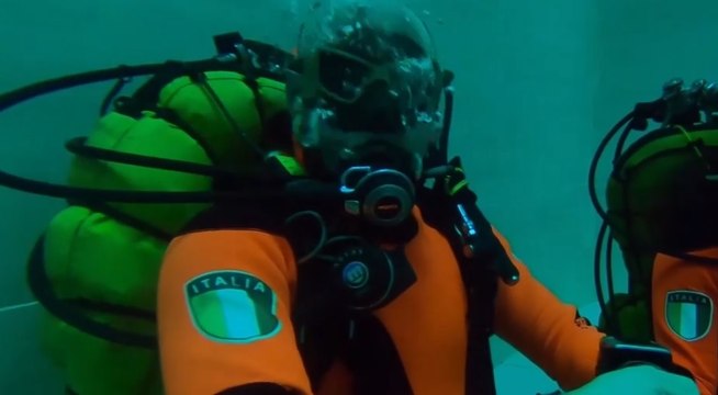 Montegrotto Terme (PD) - Addestramento sommozzatori Vigili del Fuoco (10.02.22)