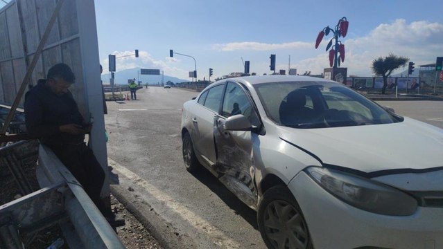 Kazaya karışan sürücünün rahatlığı pes dedirtti