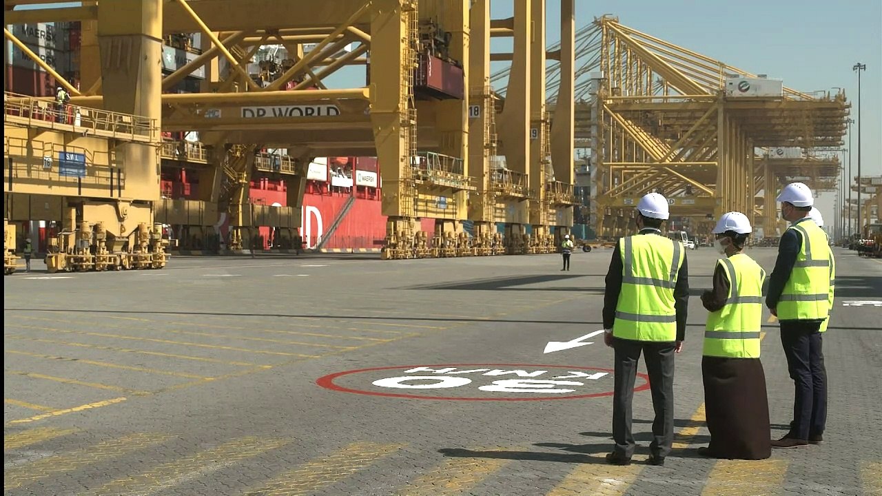 Prince William visits Jebel Ali Port in Dubai