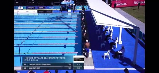 Nash Wilkes claims silver in the 50m breaststroke