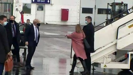 Boris Johnson departs Brussels and lands in Warsaw