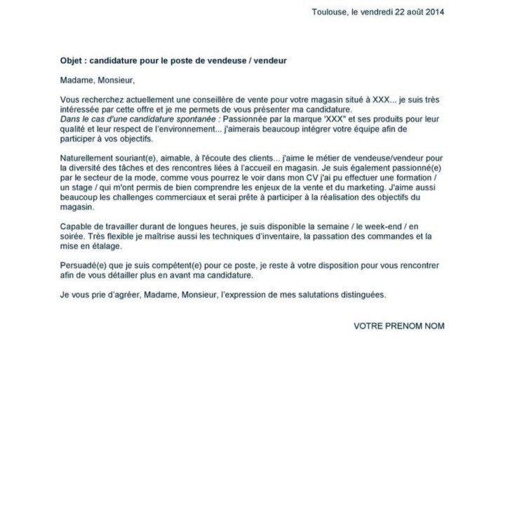 CAM - Comment faire une lettre de motivation ?