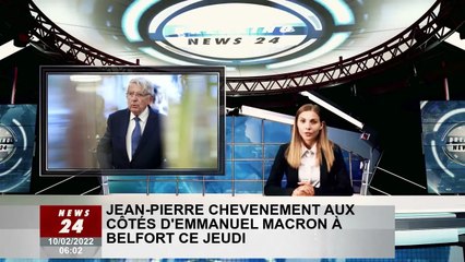 Jean-Pierre Chevènement avec Emmanuel Macron ce jeudi à Belfort