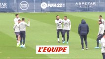 L'entraînement du PSG avec Neymar et Paredes - Foot - L1 - PSG