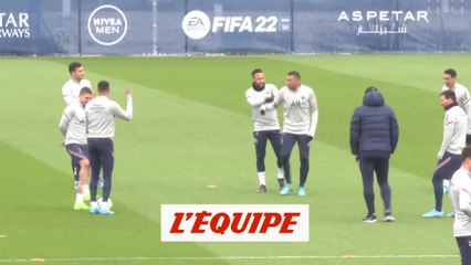 L'entraînement du PSG avec Neymar et Paredes - Foot - L1 - PSG