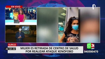 Surco: mujer es retirada de centro de salud por lanzar frases xenófobos contra extranjeros