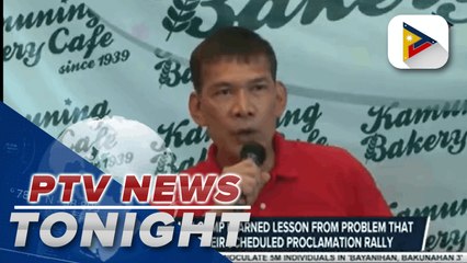 Leody de Guzman’s camp learned lesson from problem that arose before their scheduled proclamation rally  | via Rod Lagusad