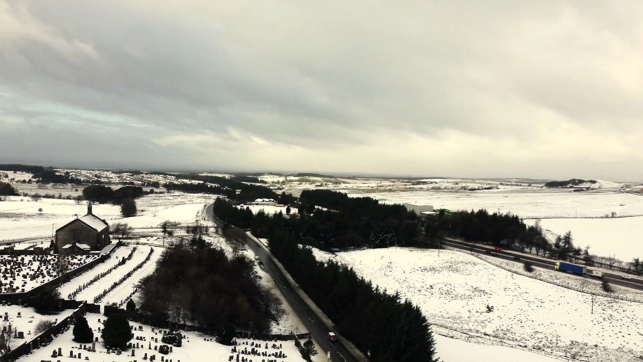 Snow in Central Scotland
