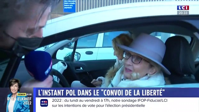 Une automobiliste interviewée sur le convoi de la liberté dérape complètement