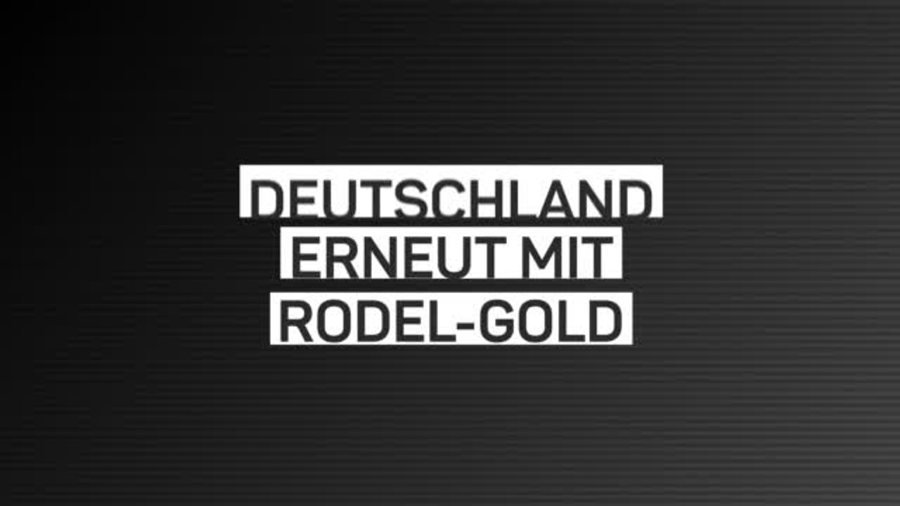 Deutschland sichert sich erneut Rodel-Gold