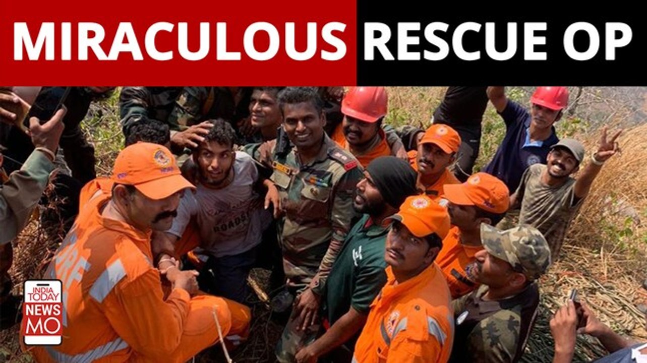 Kerala Man Trapped On Mountain For Two Days Without Food and Water Was Rescued By Indian Army