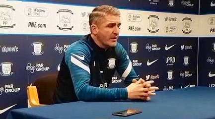 Ryan Lowe pre Peterborough