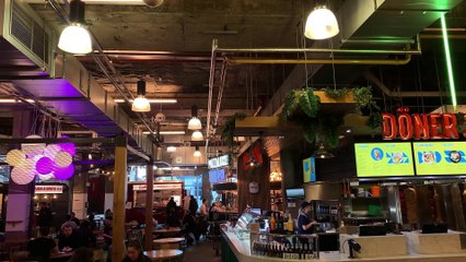 LEEDS - TRINITY KITCHEN: Street food van revamp. | A shipping container, horse trailer and campervan have been transformed to serve food - but is there an appetite and how is footfall faring in the city centre?