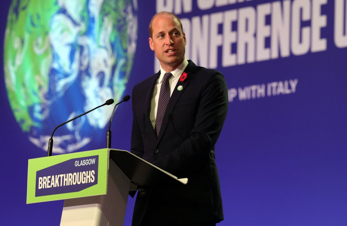 Prince William told school children in the United Arab Emirates “you are the future” as they planted trees to help reduce carbon emissions.