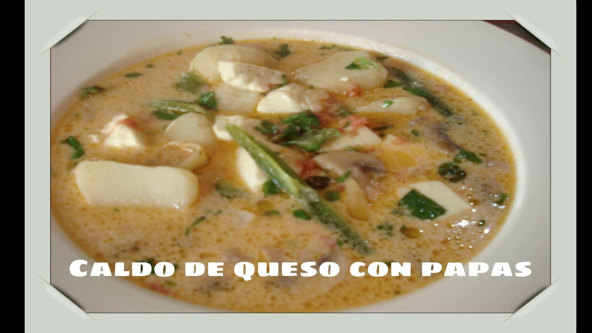 Caldo De Queso Con Papas