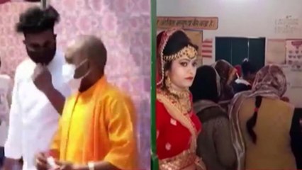 Shatak: Youth cast vote as Yogi, bride came at polling booth