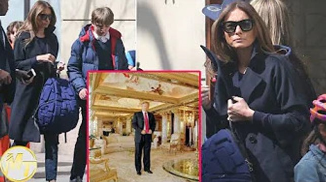 Barron left with mother after his parents' divorce - Melania put million dollar mansion up for sale