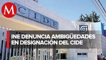 INE rechaza validar designaciones del CIDE y estatutos “porque no hubo certeza”