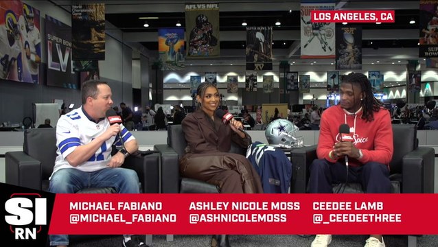 Cowboys Receiver CeeDee Lamb Joins SI at Radio Row Ahead of Super Bowl LVI