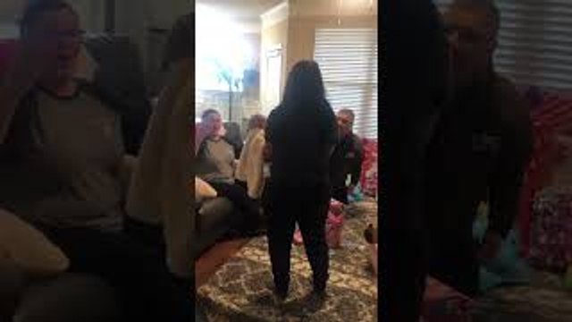 Surprising Grandparents with Newborn Baby