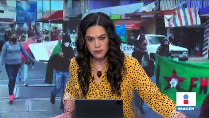 Maestros de la CNTE se movilizan en Uruapan, Michoacán