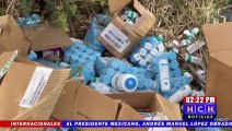 ¡Triste! Carro estatal abandona lote de medicamentos vencidos en salida a Comayagua