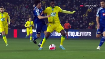 Faute sur Coulibaly, Blas ne tremble pas : l'ouverture du score sur penalty de Nantes contre Bastia