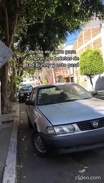 Vende su carro para comprar boletos de Bad Bunny y no lo consigue, esta es la historia