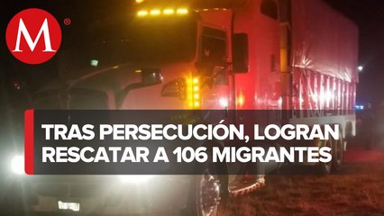 En San Luis Potosí fueron rescatados más de 100 migrantes