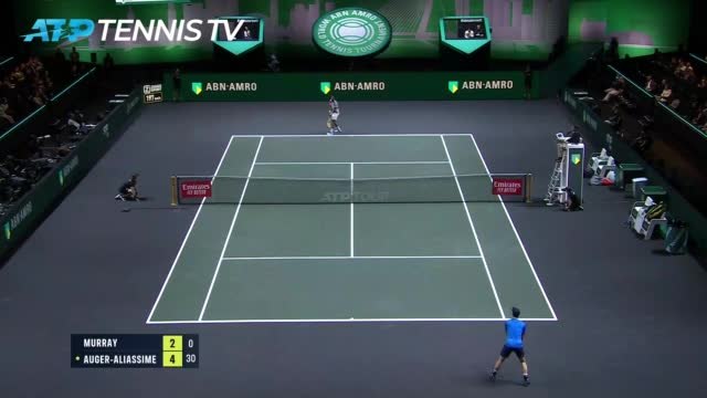 Rotterdam - Auger-Aliassime très solide contre Murray