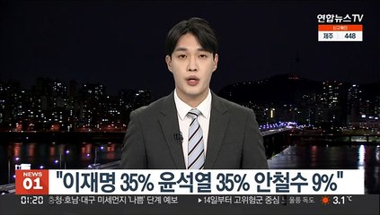 "이재명 35% 윤석열 35% 안철수 9%" [NBS]