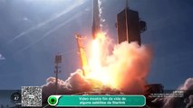Vídeo mostra fim da vida de alguns satélites da Starlink