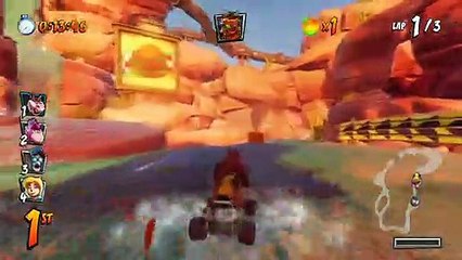 Télécharger la video: Dingodile's Home CTR Track Gameplay - Crash Team Racing Nitro-Fueled