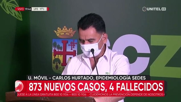 Santa Cruz registra 873 nuevos positivos de coronavirus y los fallecidos siguen siendo adultos mayores y sin vacunas