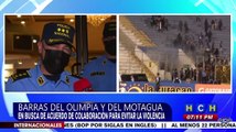 ¡Para poner un alto a los hechos violentos! Policía en reunión con barras de Motagua y Olimpia para firmar acuerdo