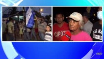 Vecinos de Omoa se toman la calle principal tras no tener respuesta por parte de los representantes de Gas del Caribe