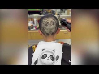 Winter Olympics mascot Bing Dwen Dwen inspires panda-themed buzz-cut in China