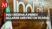 INAI ordena a Pemex entregar recibo de pago de Ancira por planta de Agronitrogenados