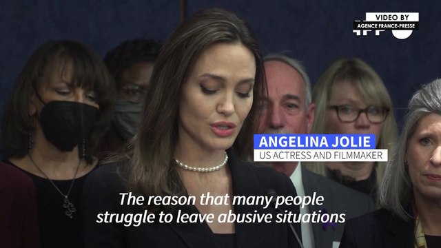 Angelina Jolie renews push for domestic violence law