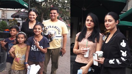 Prince Narula की  wife Yuvika Chaudhary कॉफ़ी हाउस के बाहर हुईं Spot, Viral Video | FilmiBeat