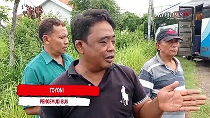 Bus Jaya Seruduk Motor di Madiun Dua Oarang Luka-Luka