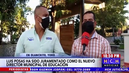 Juramentan al nuevo Director Municipal de Educación en Olanchito