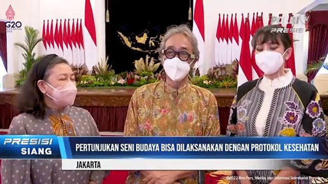 Presiden Joko Widodo Menerima Kunjungan Para Seniman Dan Budayawan Di Istana Negara
