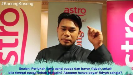 Ganti puasa & fidyah orang bersalin