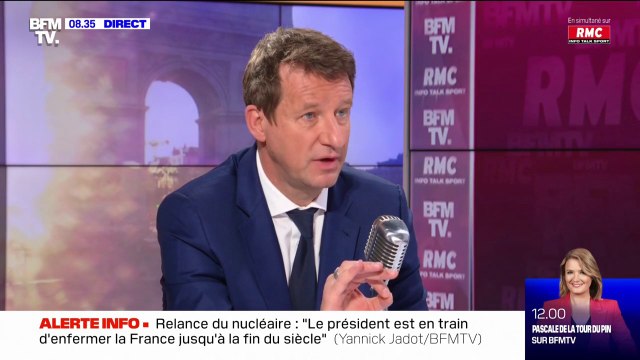 Yannick Jadot: Ce que décide de faire le Président, c'est d'engager un programme d'EPR installés en 2045 au mieux, (...) il ne fait rien pour le climat