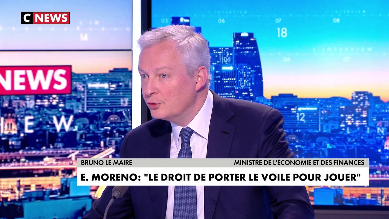 Port du voile dans le sport : «Elles ont le droit. Le droit, c'est le droit», a déclaré Bruno Le Maire