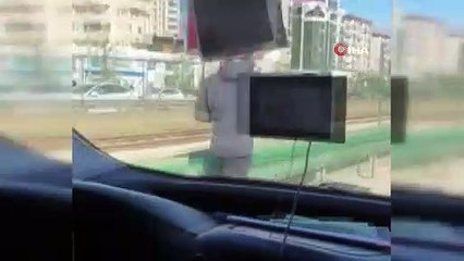 Bursa’da tehlikeli maraton... O anlar kamerada